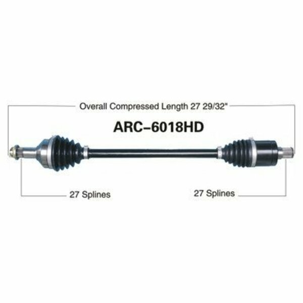 Wide Open Heavy Duty CV Axle for ARCTIC HD REAR L/R WILD 12-16 ARC-6018HD